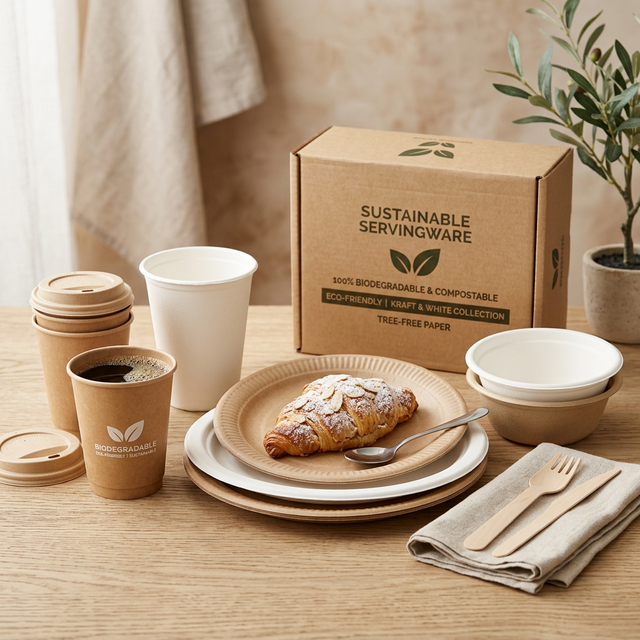 GreenBorn Paper Dishes Set